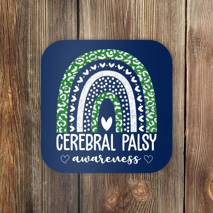 Cerebral Palsy Awareness Rainbow Coaster