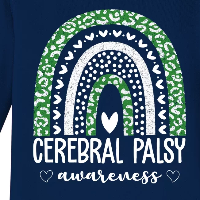 Cerebral Palsy Awareness Rainbow Baby Long Sleeve Bodysuit