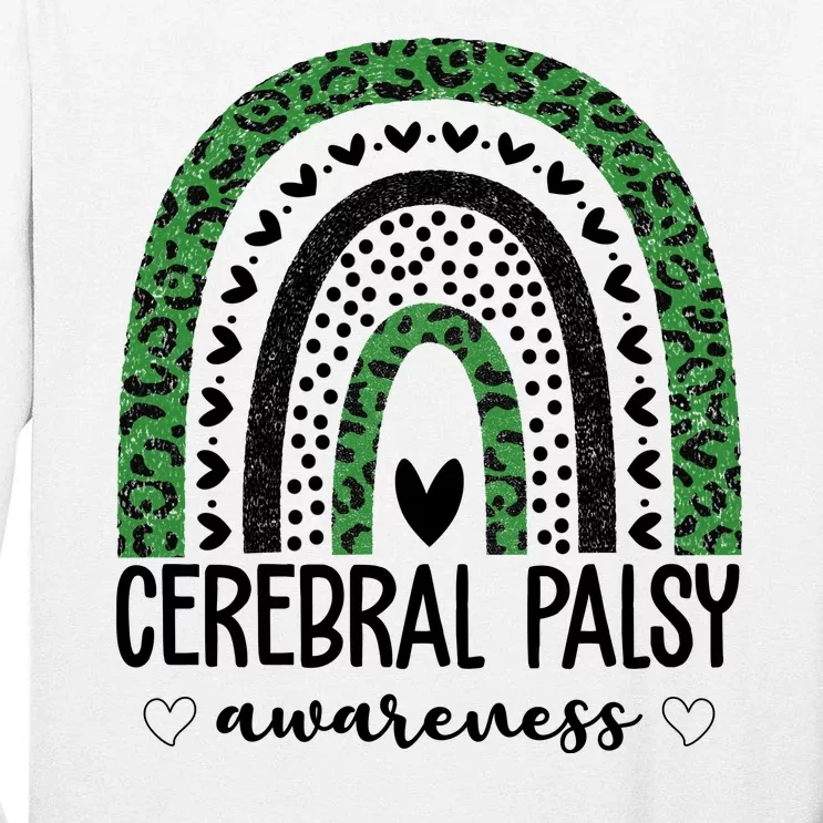 Cerebral Palsy Awareness Rainbow Tall Long Sleeve T-Shirt