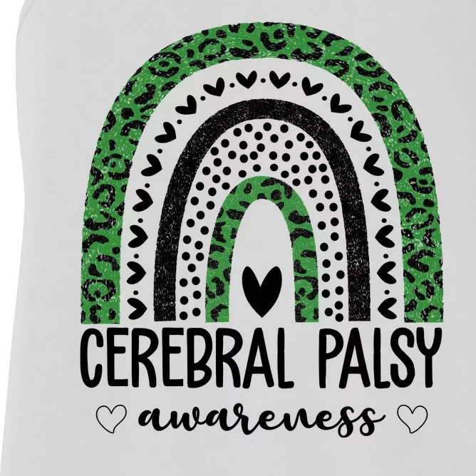 Cerebral Palsy Awareness Rainbow Women's Racerback Tank