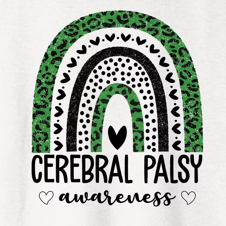 Cerebral Palsy Awareness Rainbow Women's Crop Top Tee