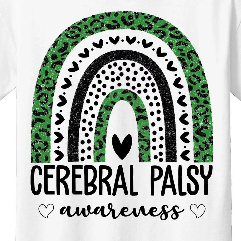 Cerebral Palsy Awareness Rainbow Kids T-Shirt