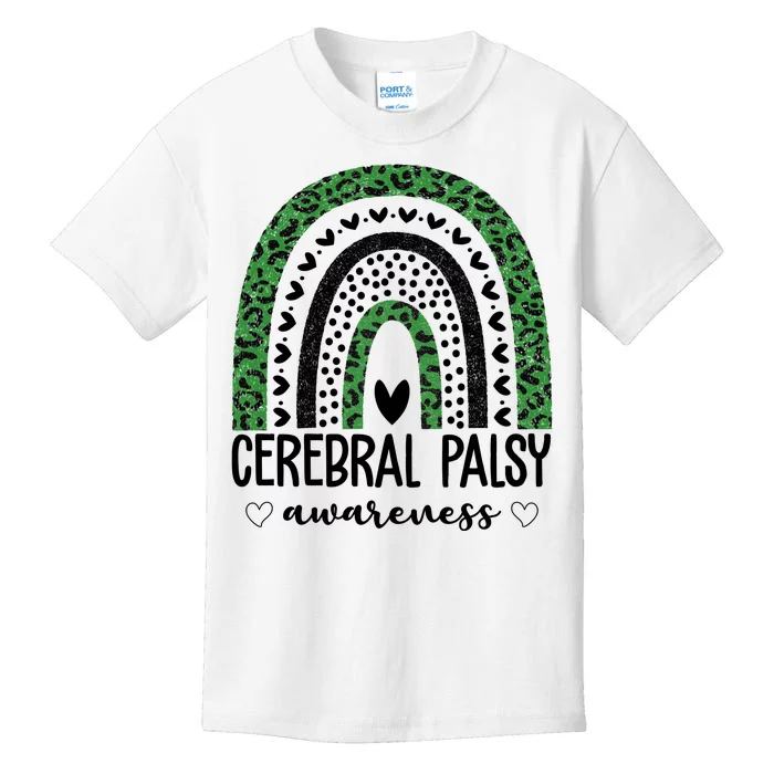 Cerebral Palsy Awareness Rainbow Kids T-Shirt