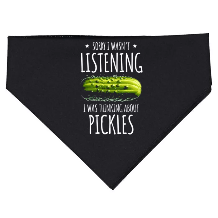 Cool Pickle And Cucumber Lover Design Gift USA-Made Doggie Bandana