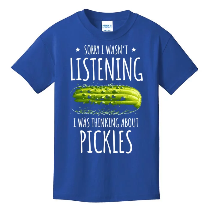 Cool Pickle And Cucumber Lover Design Gift Kids T-Shirt