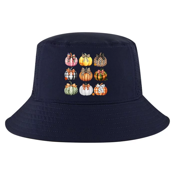 Coquette Pumpkin Autumn Fall Cool Comfort Performance Bucket Hat