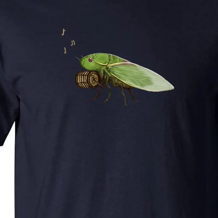 Cicada Playing A Squeezebox Tall T-Shirt