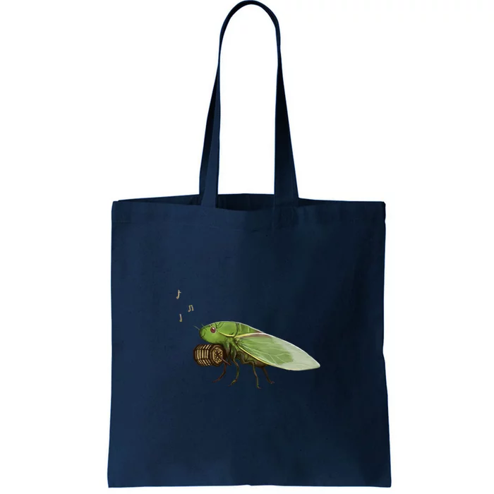 Cicada Playing A Squeezebox Tote Bag