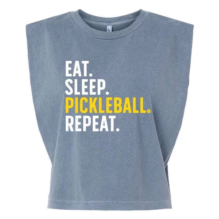 Cool Pickleball Art For Pickle Ball Lovers Players Garment-Dyed Women's Muscle Tee