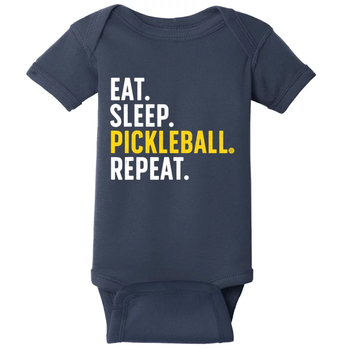 Cool Pickleball Art For Pickle Ball Lovers Players Baby Bodysuit