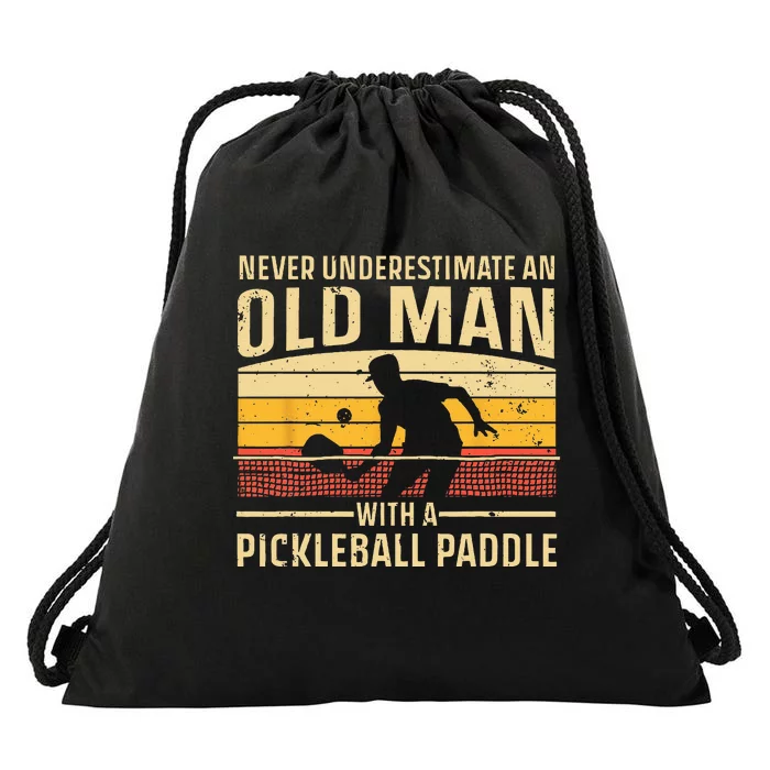 Cool Pickleball Art For Men Women Paddle Pickleball Player Drawstring Bag