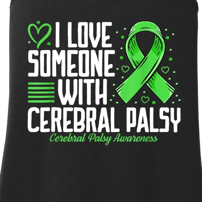 Cerebral Palsy Awareness I Love Someone With Cerebral Palsy Ladies Essential Tank