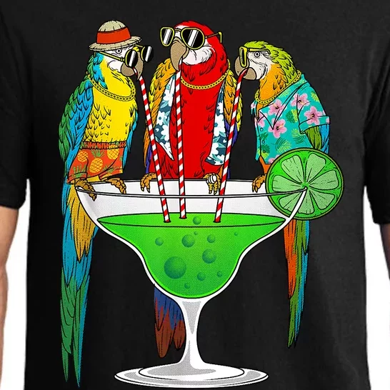 Cool Parrot Art Pet Bird Tropical Parrot Lover Pajama Set