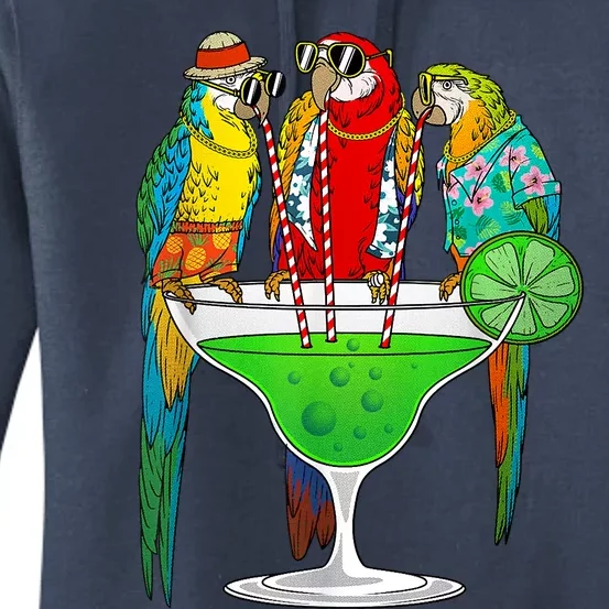 Cool Parrot Art Pet Bird Tropical Parrot Lover Women's Pullover Hoodie