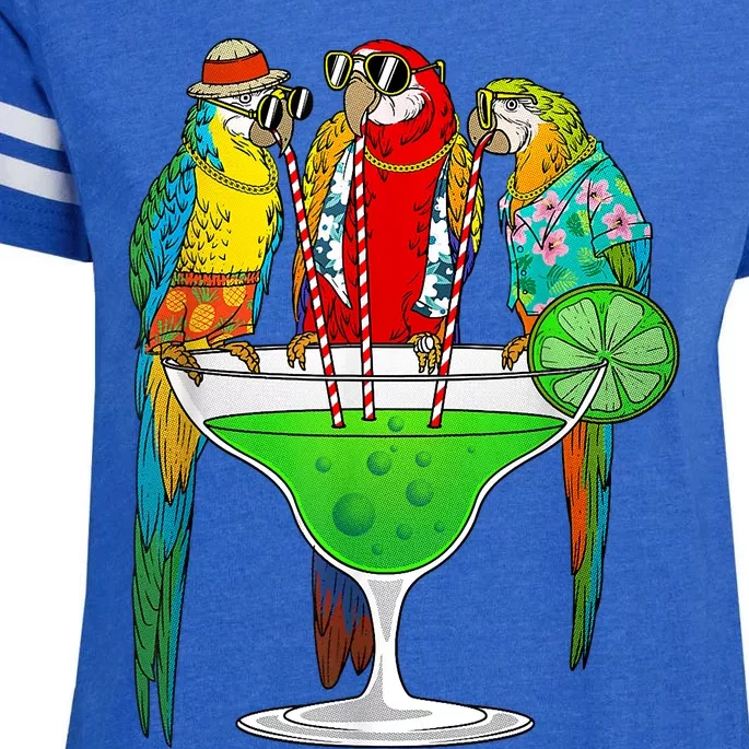 Cool Parrot Art Pet Bird Tropical Parrot Lover Enza Ladies Jersey Football T-Shirt