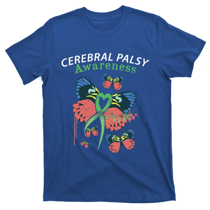 Cerebral Palsy Awareness Butterfly Design Idea Gift T-Shirt