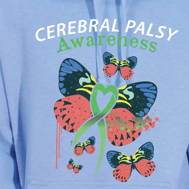 Cerebral Palsy Awareness Butterfly Design Idea Gift Unisex Surf Hoodie