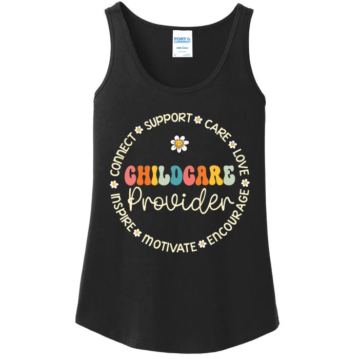 Childcare Provider Appreciation Week Back To School Ladies Essential Tank