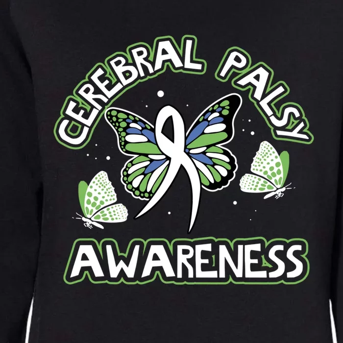 Cerebral Palsy Awareness Butterfly Design Idea Gift Womens California Wash Sweatshirt