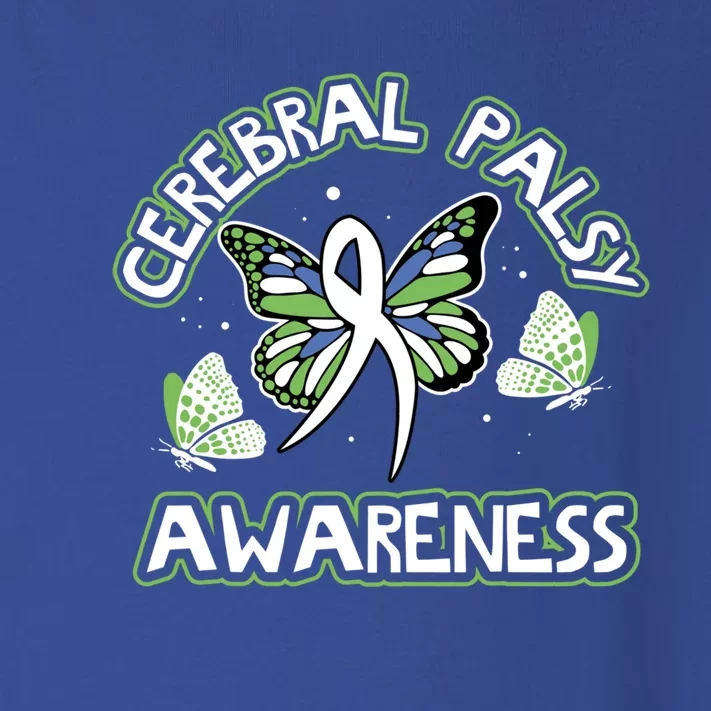 Cerebral Palsy Awareness Butterfly Design Idea Gift Toddler Long Sleeve Shirt