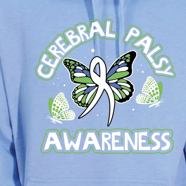 Cerebral Palsy Awareness Butterfly Design Idea Gift Unisex Surf Hoodie