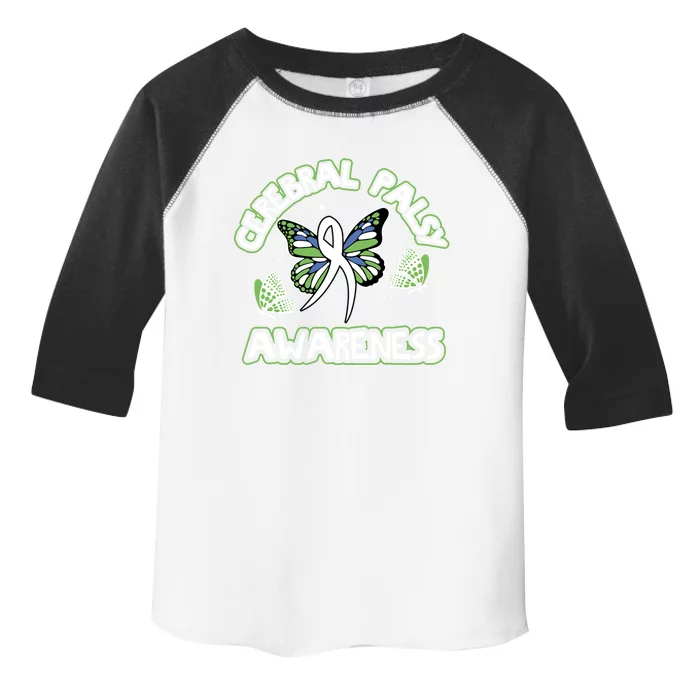 Cerebral Palsy Awareness Butterfly Design Idea Gift Toddler Fine Jersey T-Shirt