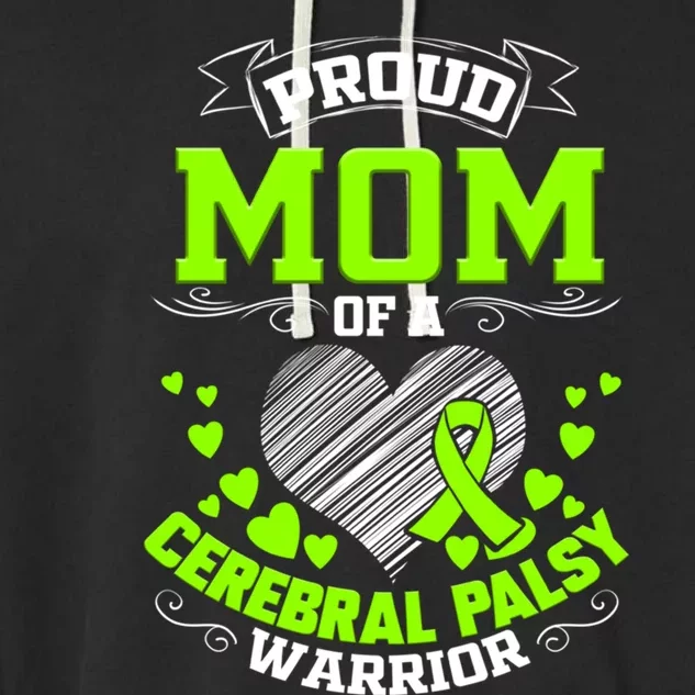 Cerebral Palsy Awareness Mom Gift Garment-Dyed Fleece Hoodie