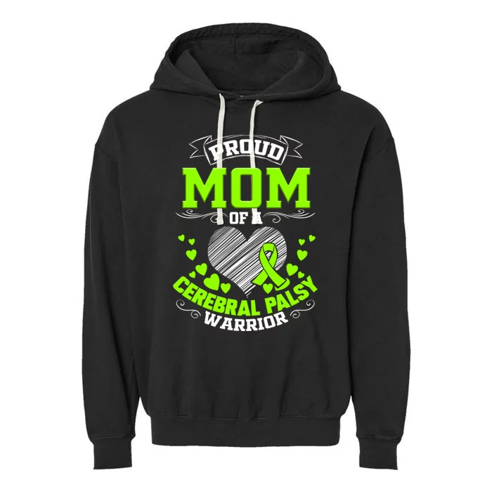 Cerebral Palsy Awareness Mom Gift Garment-Dyed Fleece Hoodie