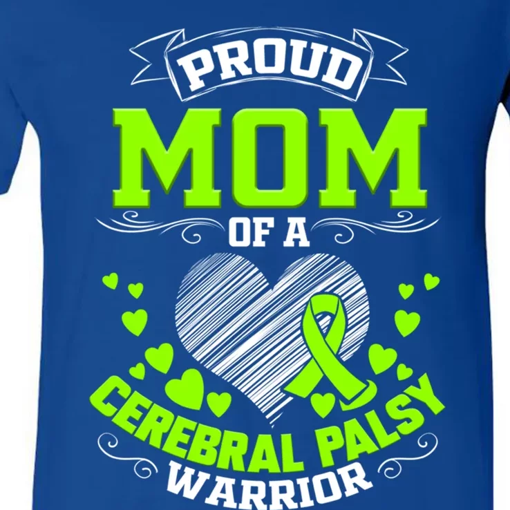 Cerebral Palsy Awareness Mom Gift V-Neck T-Shirt