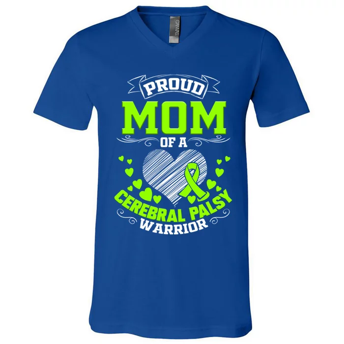 Cerebral Palsy Awareness Mom Gift V-Neck T-Shirt