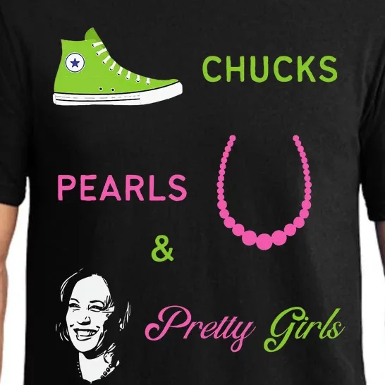 Chucks Pearls And Pretty Kamala Harris Inauguration Pajama Set