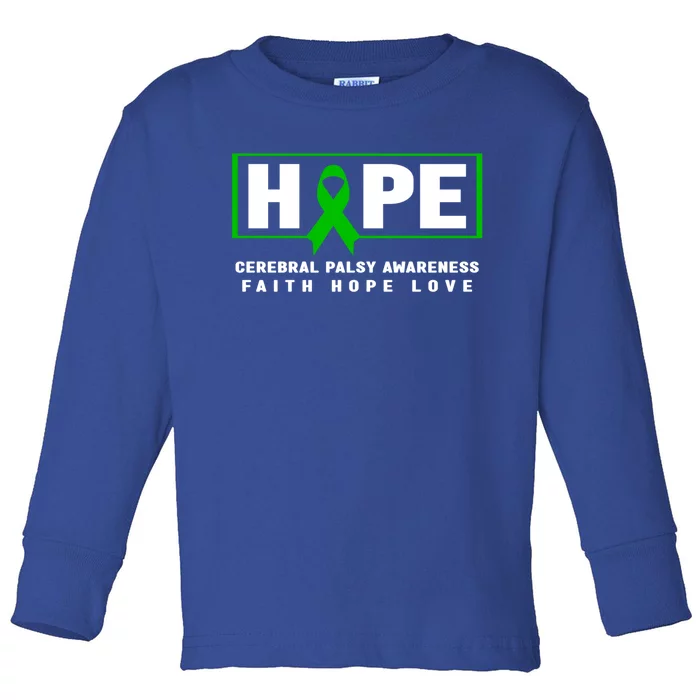 Cerebral Palsy Awareness Gift Cerebral Palsy Awareness Gift Toddler Long Sleeve Shirt