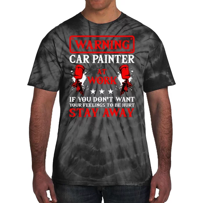 Car Painter Automative Vehicle Detailing Auto Spray Tie-Dye T-Shirt