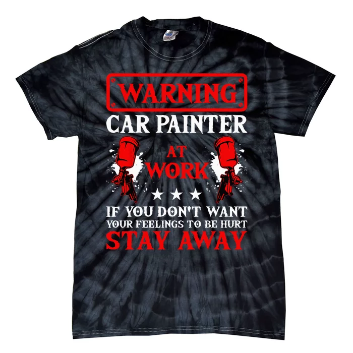 Car Painter Automative Vehicle Detailing Auto Spray Tie-Dye T-Shirt