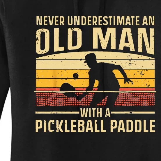 Cool Pickleball Art For Men Women Paddle Pickleball Player Women's Pullover Hoodie