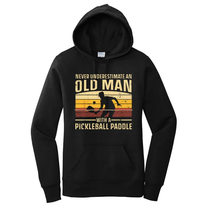 Cool Pickleball Art For Men Women Paddle Pickleball Player Women's Pullover Hoodie