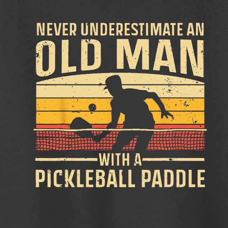 Cool Pickleball Art For Men Women Paddle Pickleball Player Toddler T-Shirt