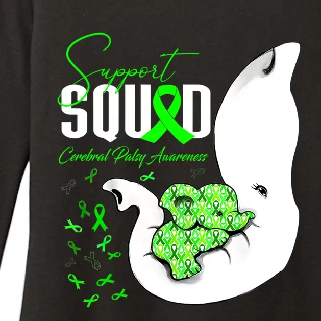 Cerebral Palsy Awareness Support Squad Elephant Great Gift Womens CVC Long Sleeve Shirt