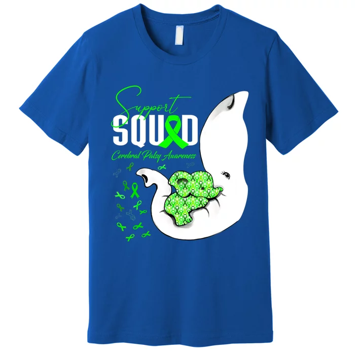 Cerebral Palsy Awareness Support Squad Elephant Great Gift Premium T-Shirt