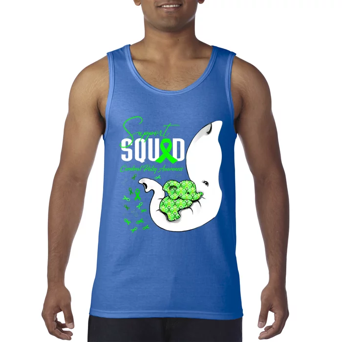 Cerebral Palsy Awareness Support Squad Elephant Great Gift Tank Top