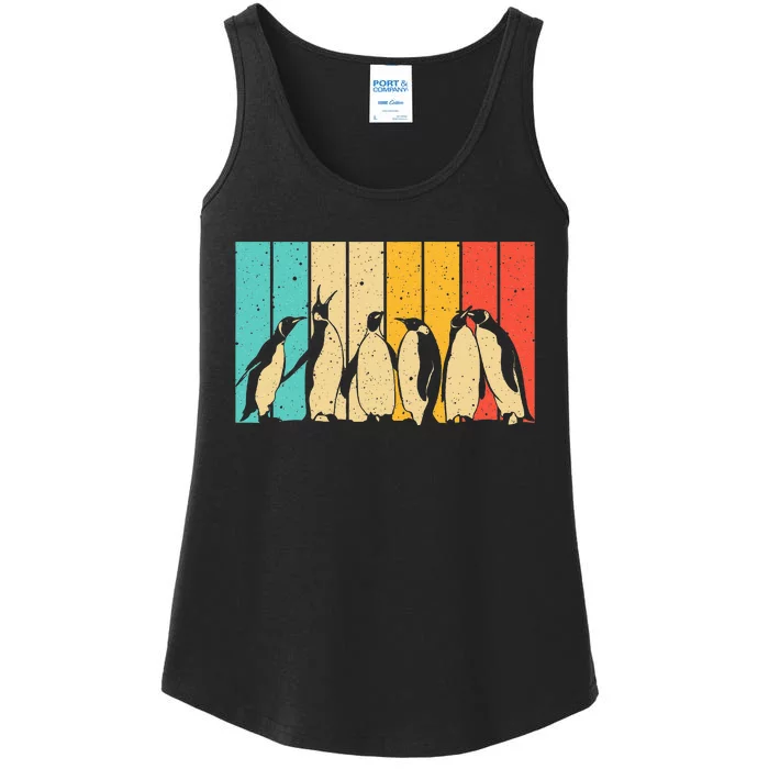 Cute Penguin Art Bird Zoologist Penguin Lovers Ladies Essential Tank