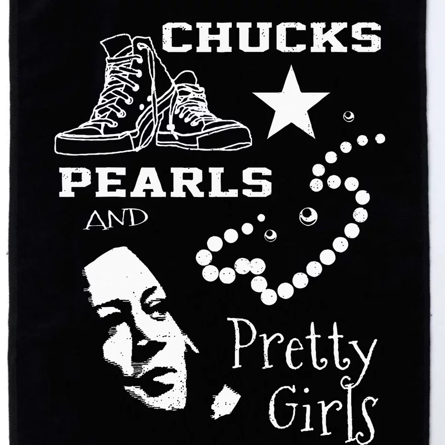 Chucks Pearls And Pretty Kamala Harris Inauguration Platinum Collection Golf Towel