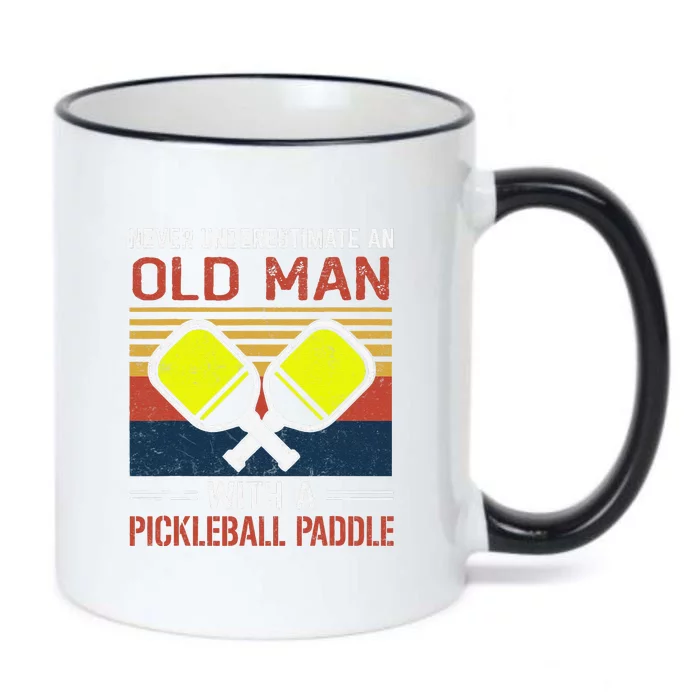 Cool Pickleball Art For Paddle Pickleball Player Black Color Changing Mug