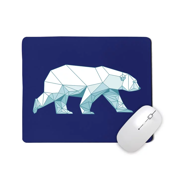 Cool Polar Bear Design For Arctic Polar Bear Lover Mousepad