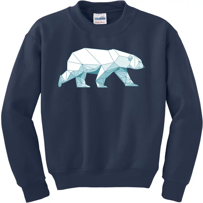 Cool Polar Bear Design For Arctic Polar Bear Lover Kids Sweatshirt