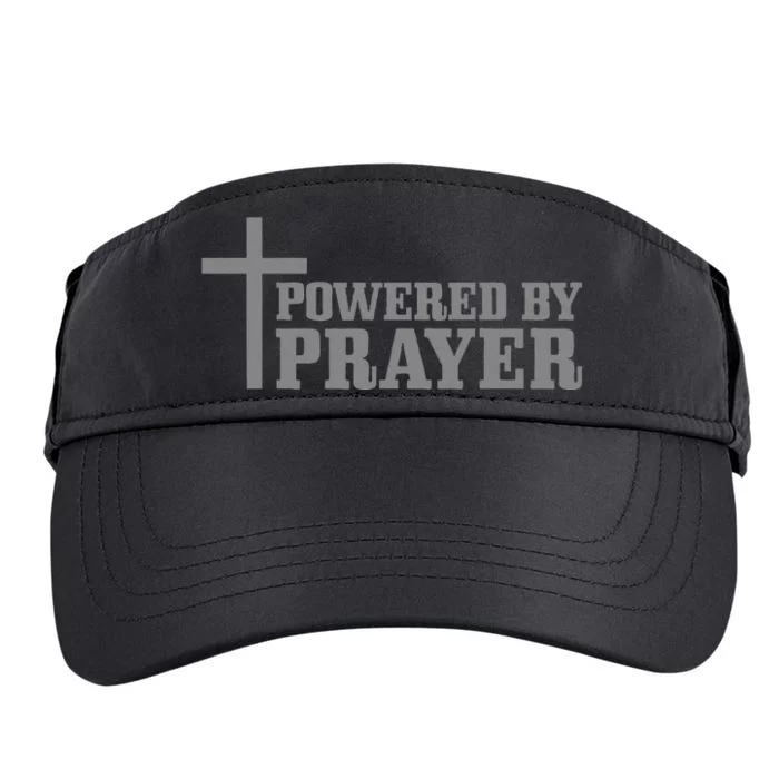 Christian Powered By Prayer Cross Jesus Christ Pastor Adult Drive Performance Visor