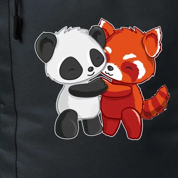 Chibi Panda Bear Hugs Red Panda Gift Cute Gift Daily Commute Backpack