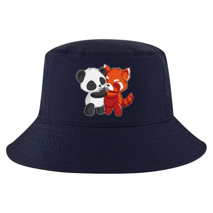 Chibi Panda Bear Hugs Red Panda Gift Cute Gift Cool Comfort Performance Bucket Hat