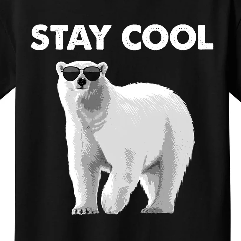 Cool Polar Bear For Men Women Kids Polar Bear Lover Kids T-Shirt