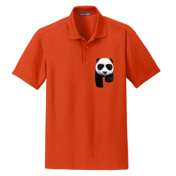 Cool Panda Bear Dry Zone Grid Performance Polo